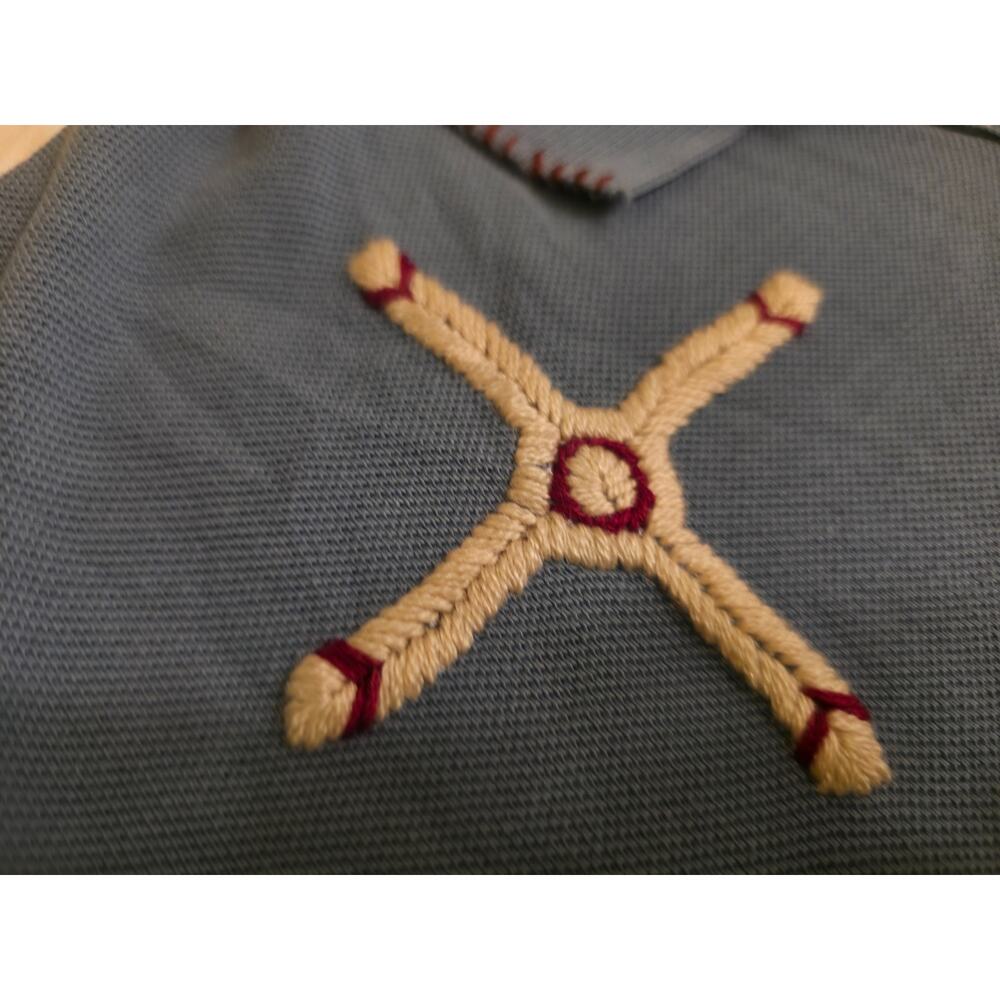 Polo Ralph Lauren Custom Fit Artisan Patchwork Sashiko Polo Shirt NWT Large - Picture 4 of 8